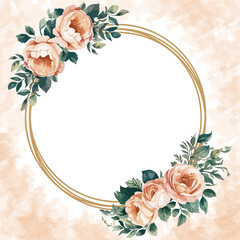 Vintage background with frame salmon