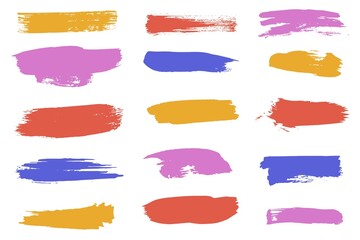 Different Ink brush stroke set , brush stroke, grunge ink stroke, brush  stroke set