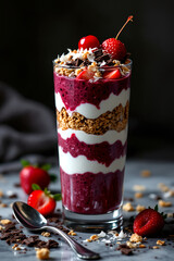 Gourmet Dessert-Style Acai Glass
