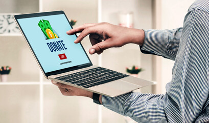Online donation platform offer modish money sending system for people to transfer on the internet