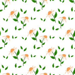 seamless pattern with leaves