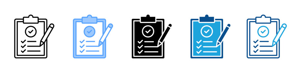 Assessment icon sheet multiple style collection