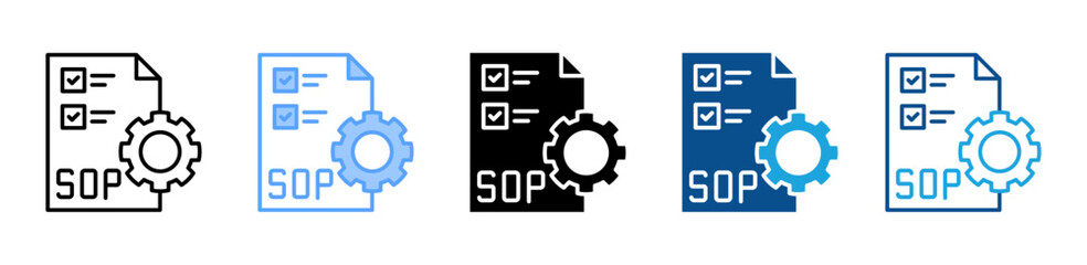 Sop icon sheet multiple style collection