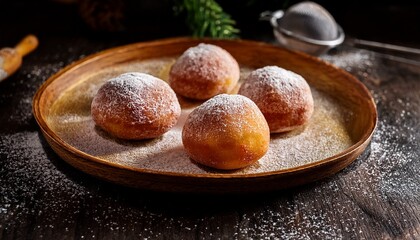 Delicious Mochi Donuts Food Photography
