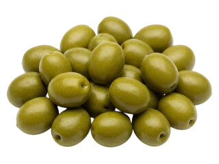 Pile of green olives
