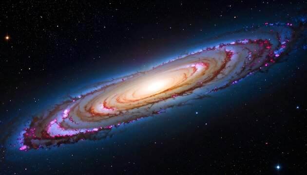 Spiral galaxy in deep space (1)