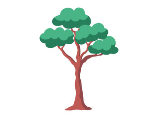 Tropical Rainforest Tree Clip Art
