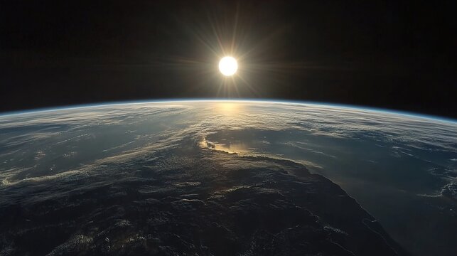Solar eclipse shadow moving across Earth&acirc;&euro;&trade;s surface captured from geostationary orbit, dark path sweeping across continents.
