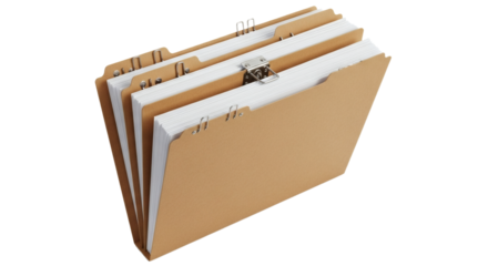 Brown Manilla Classification Folder for Legal and Project Documents. clipping path, Business concept, PNG, graphic resources.