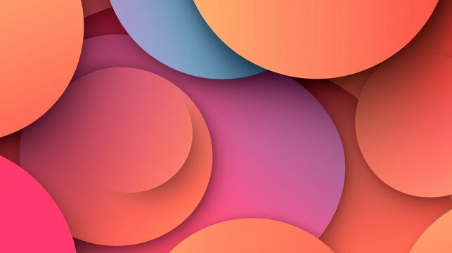 Circle geometric abstract background template for web banner, business presentation, branding, wallpaper. Vector design