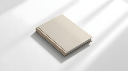 Fototapeta premium Minimal Clean Hardcover Book Mockup – Blank Cover Design