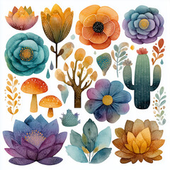 collection of flowers