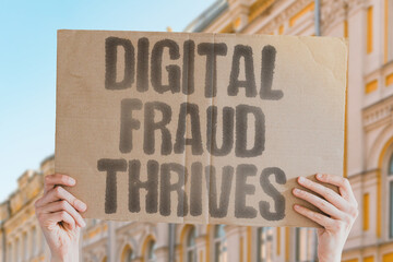 “Digital Fraud Thrives” The scam adapts faster than law. DIGITAL. FRAUD. SCAM. LAW. LOSS. ADAPT. MONEY.