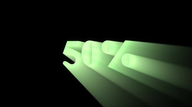 3D 50% Discount Coupon. Sale offer price sign. 50% Sale tags set vector badges template. Special offer symbol. 50% Discount promotion. Discount badge shape. Vector illustration design 4k