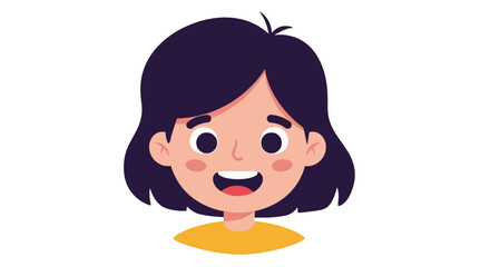 Cartoon illustration of a smiling boy wearing a blue sweater and dark pants.