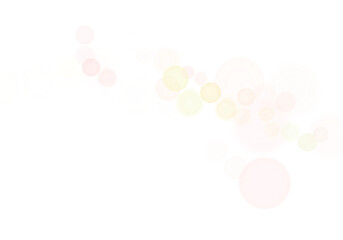 Yellow Bokeh Overlay PNG Effect. circle summer on transparent background