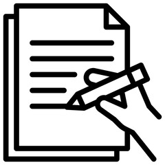 Write Outline Icon