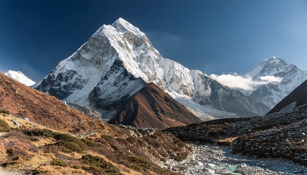 Ama Dablam On The Way To Everest Base Camp