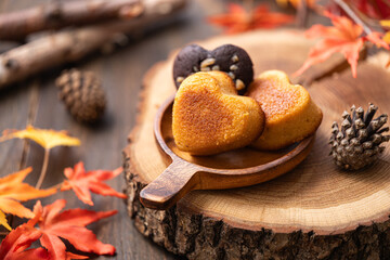 ハートの形の焼菓子