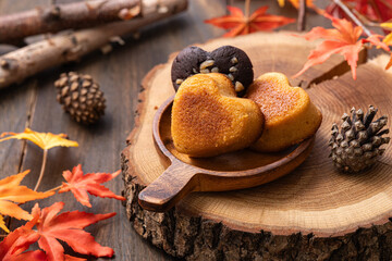 ハートの形の焼菓子