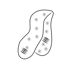 hand drawn winter scarf