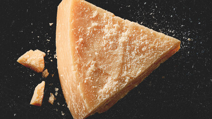 cheese on a wooden board