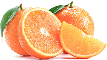 orange fruit isolated on white