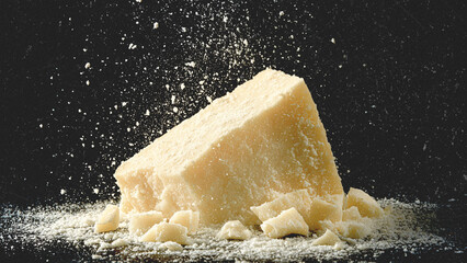cheese on black