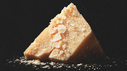 close up of a piece of cheese