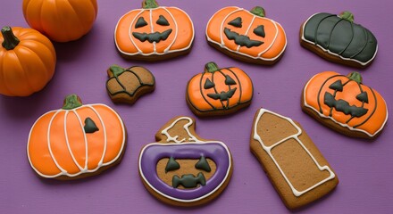 Halloween gingerbread cookies