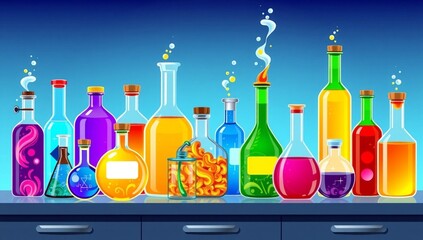 wine bottle and glass