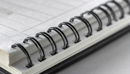 Close-up of Spiral-Bound Notebook