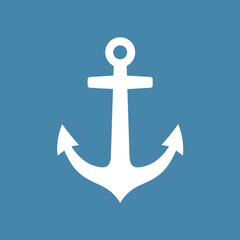 Nautical Anchor Icon A Simple, Clean Design for Maritime Themes