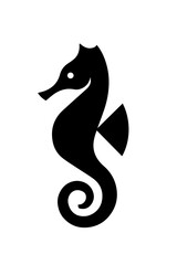 Minimalist Seahorse Icon