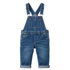 Denim baby overalls isolated PNG with Transparent Background