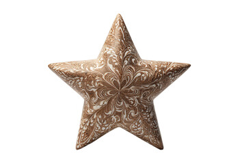Obraz premium a decorative star is shown against a white background