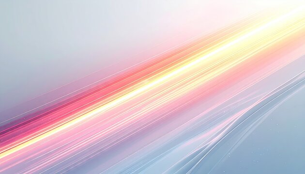 Abstract Light Trails on Grey Background - Powered by Adobe