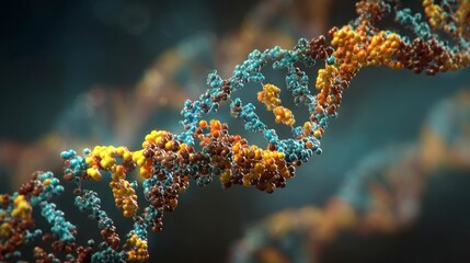 Fototapeta premium Detailed dna structure