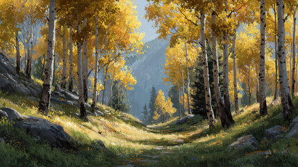 Fototapeta premium autumn in the forest