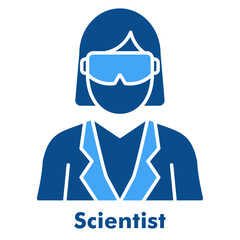 Scientist Two Colour Icon