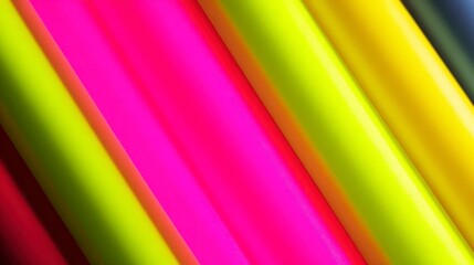 Vibrant colored fabric rolls