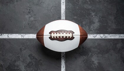 American Football on Field Grid
