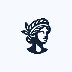 Classic Greek Goddess Logo