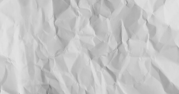 crumpled paper on white background