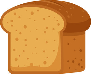 Simple Slice of Bread Icon