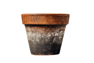 a pot with a brown and black color
