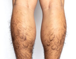 Fototapeta premium Close-up of hairy legs