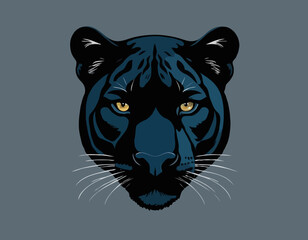 panther vector image with high detail and realistic