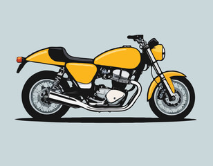 Cool motorcycle vector art for graphic design
