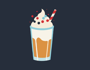 milk shake vector for design needs